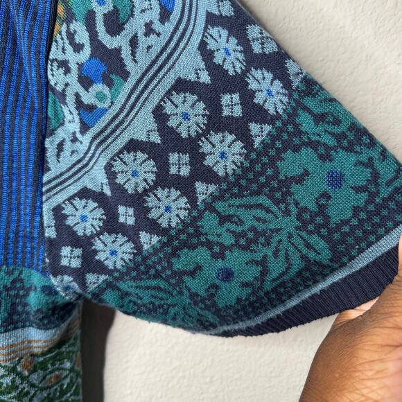 Coldwater Creek Women’s‎ Knit Cardigan Sweater Boho Multicolor Short Sleeve L - Picture 7 of 9